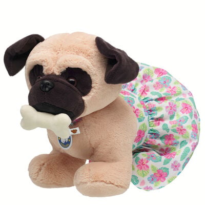 Promise Pets&trade; Pug Stuffed Animal Tropical Gift Set with Bone