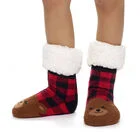 Build-A-Bear Pajama Shop™ Buffalo Check Bear Slipper Socks - Toddler, Youth & Adult