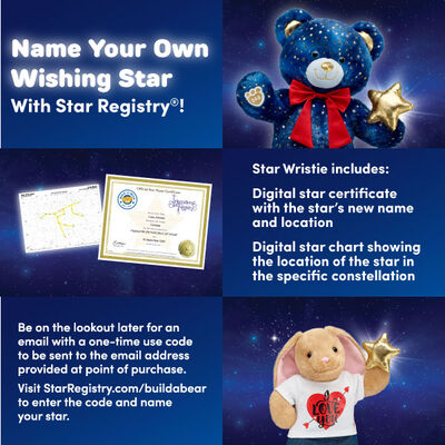 Happy Hugs Teddy Bear Gift Set with Star Wishes Wristie