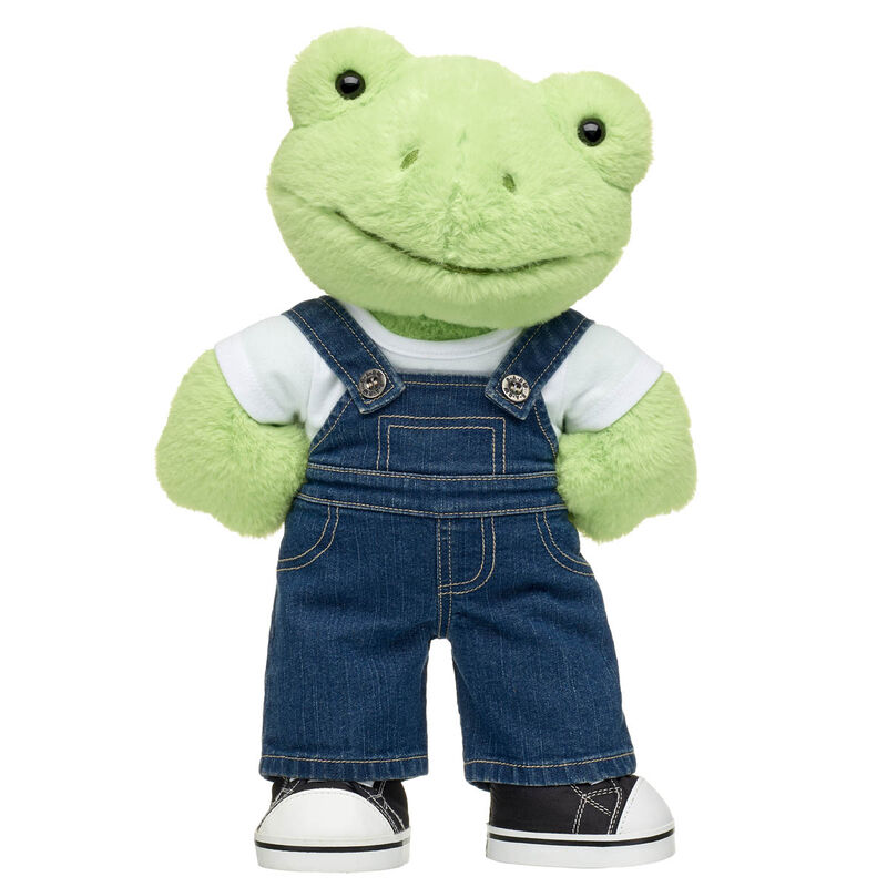 Spring Green Frog Overalls Gift Set