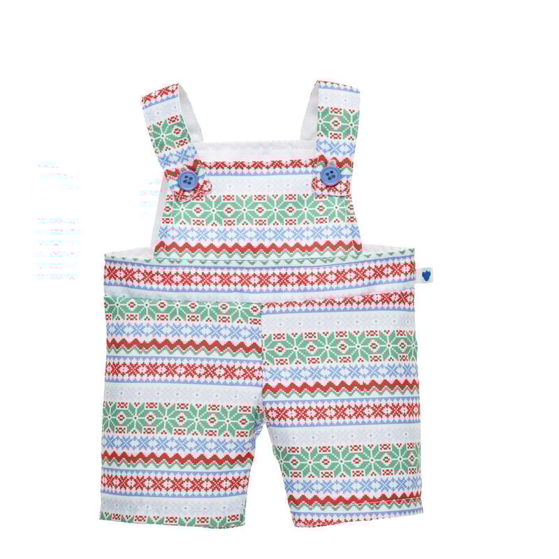 Online Exclusive Fair Isle Overalls for Stuffed Animals - Build-A-Bear Workshop®