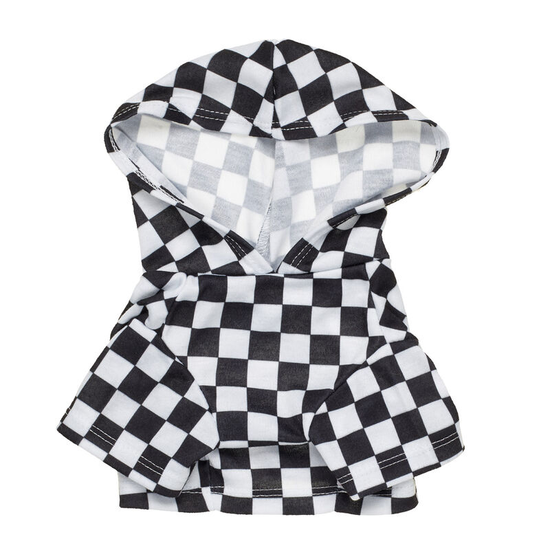 Online Exclusive Black and White Check Hoodie - Build-A-Bear Workshop®