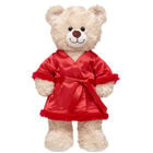 Online Exclusive Fuzzy Trim Red Robe