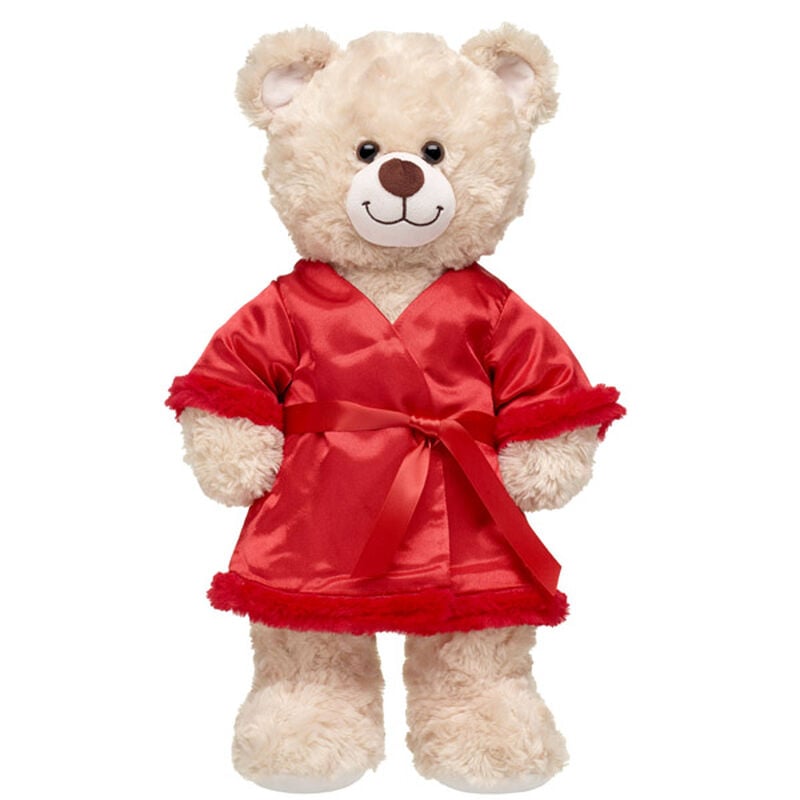 Online Exclusive Fuzzy Trim Red Robe
