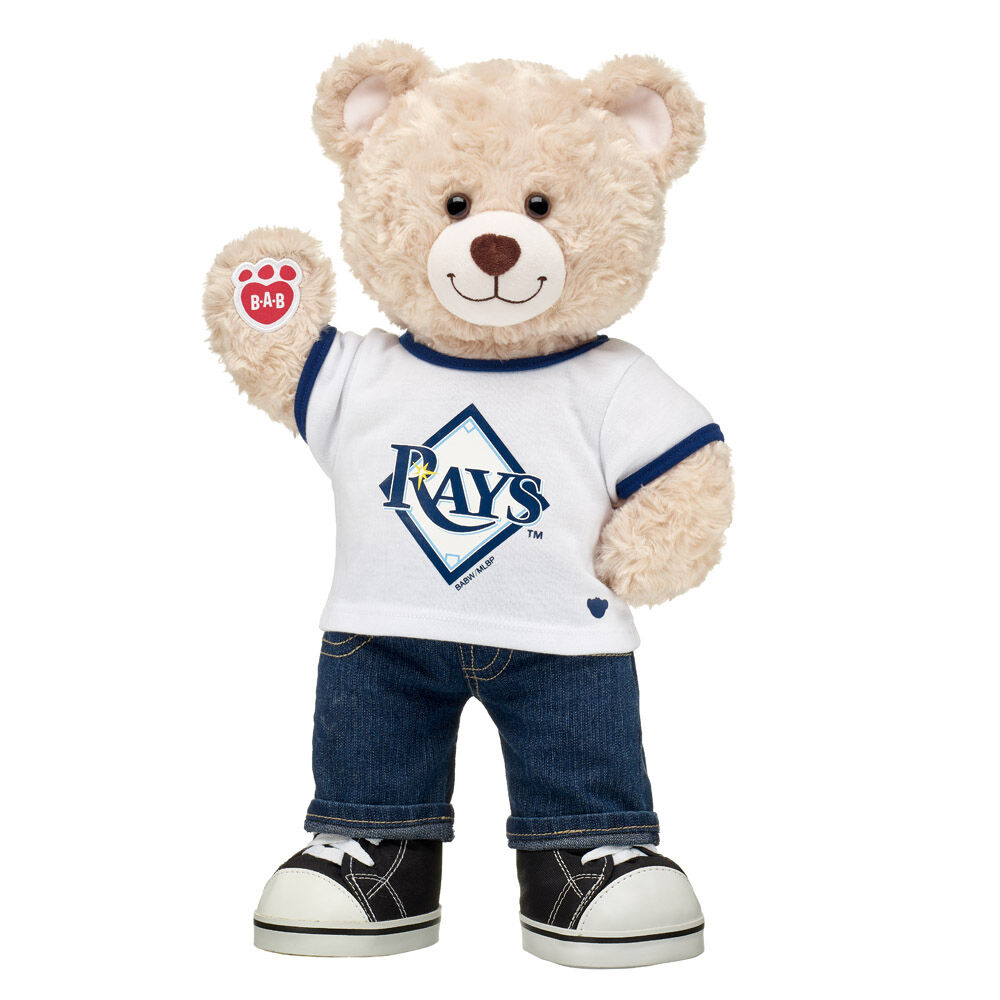 Tampa Bay Rays Happy Hugs Teddy Bear Baseball Gift Set