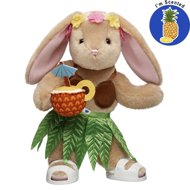 Pawlette Bunny Plush Tropical Scented Gift Set plush by Build-A-Bear