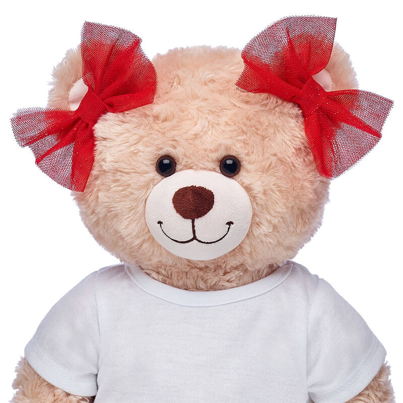 Red Sparkle Bows 2 pc.