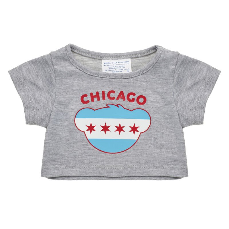 Chicago Flag T-Shirt by Build-A-Bear