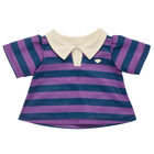 Navy and Purple Stripe Polo Dress for Stuffed Animals - Build-A-Bear Workshop&reg;
