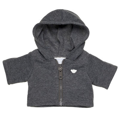 Charcoal Grey Zip Hoodie 