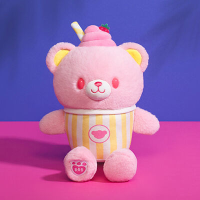 Strawberry Lemonade Bear Slushie Plushie