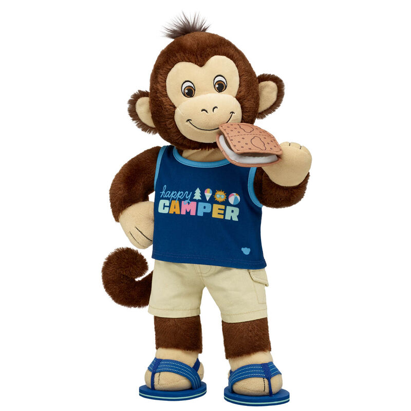 Smiley Monkey Stuffed Animal Happy Camper Gift Set - Build-A-Bear Workshop&reg;