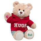 Personalized Embroidered Happy Hugs Teddy Bear Red Hoodie Gift Set plush by Build-A-Bear