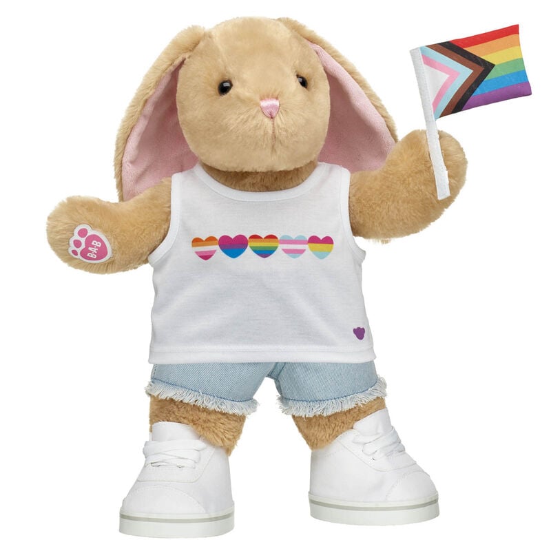 Pawlette™ Plush Bunny Pride Flag Gift Set - Build-A-Bear Workshop®