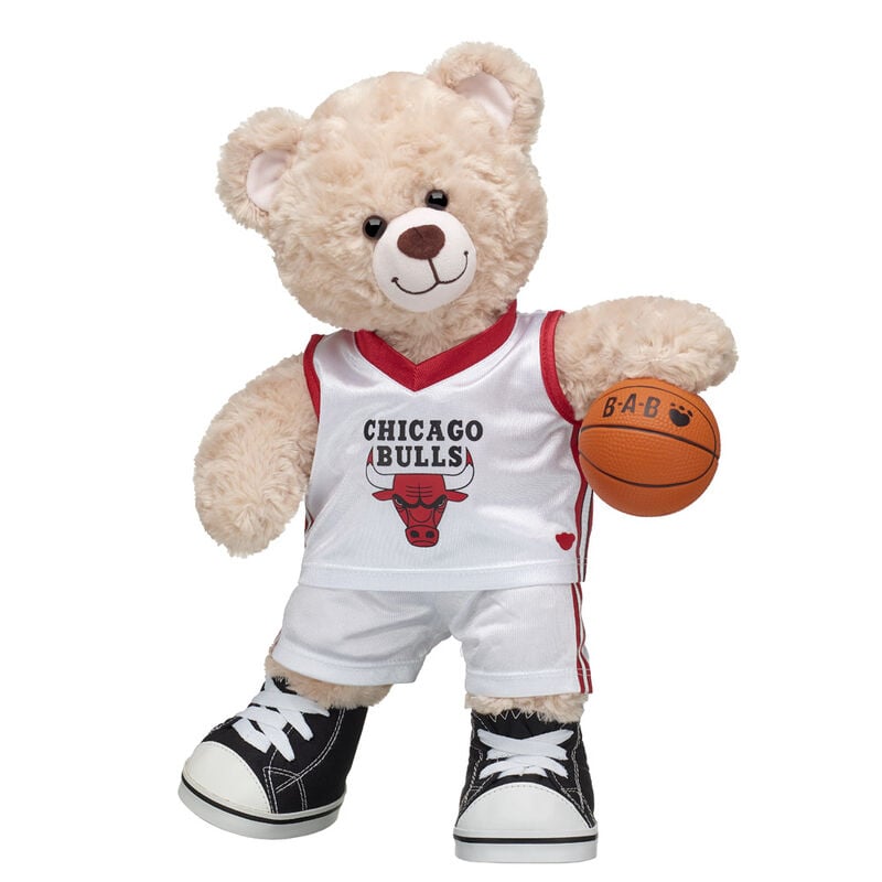 Build-A-Bear Chicago Bulls Uniform Stuffed Animal Character Costume 2 Pc. in White