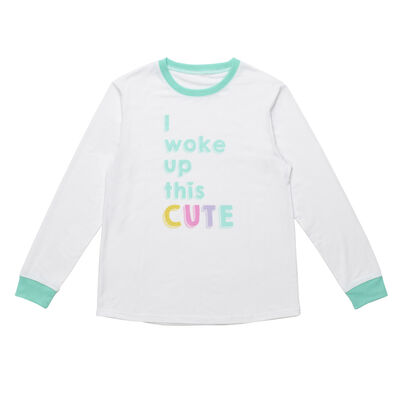 Build-A-Bear Pajama Shop™ "I Woke Up This Cute" PJ Top - Adult 