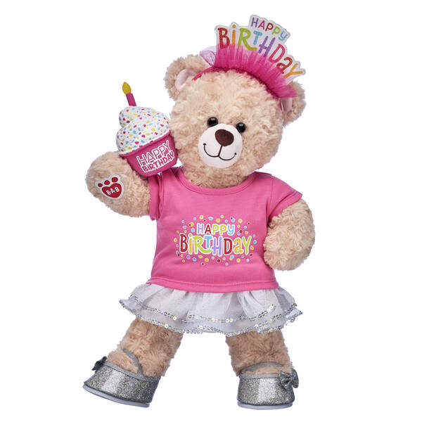 Pink Happy Birthday Teddy Bear Gift Set Shop Now at BuildABear®