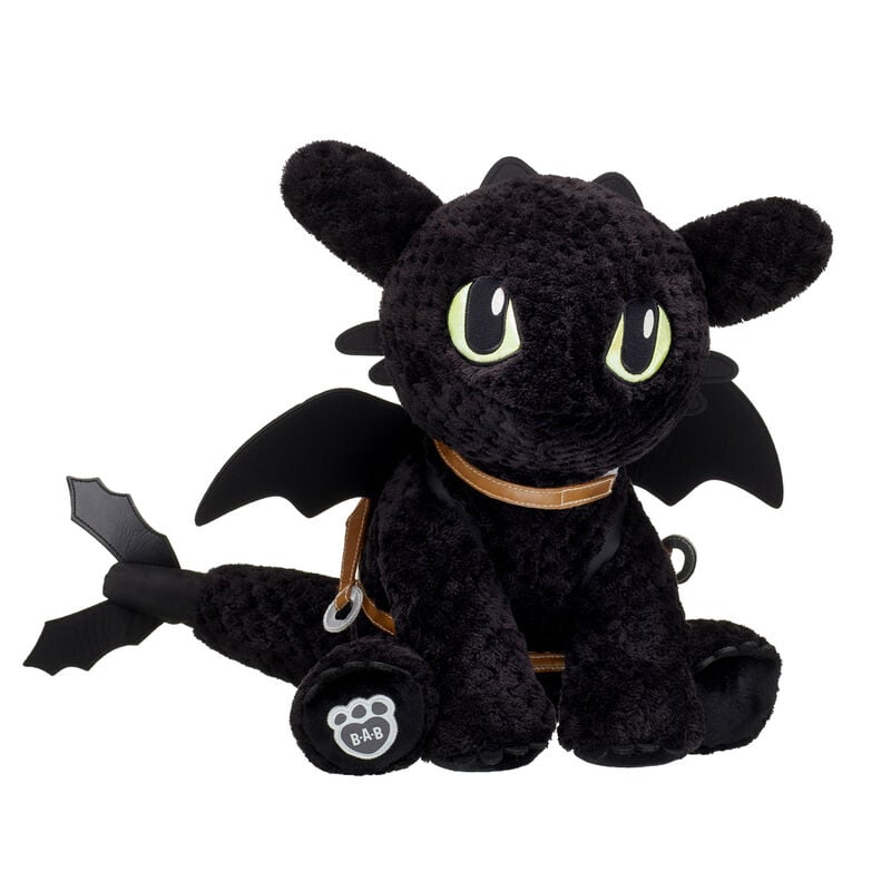 How to Train Your Dragon Toothless Plush with Saddle - Build-A-Bear Workshop&reg;