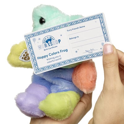 Build-A-Bear Mini Beans&reg; Hoppy Colors Frog Stuffed Animal