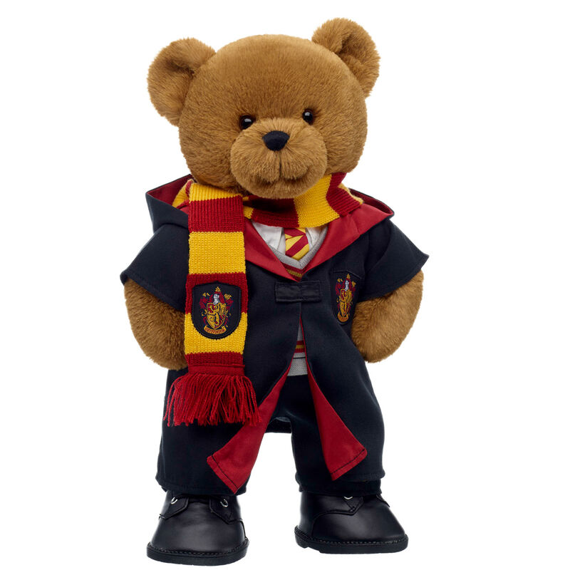 HARRY POTTER Teddy Bear GRYFFINDOR Gift Set with Scarf soft toy by Build-A-Bear