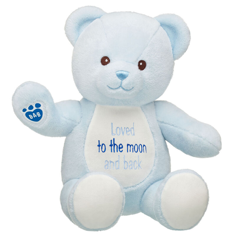 Online Exclusive Embroidered Baby Blue Teddy Bear - Build-A-Bear Workshop&reg;