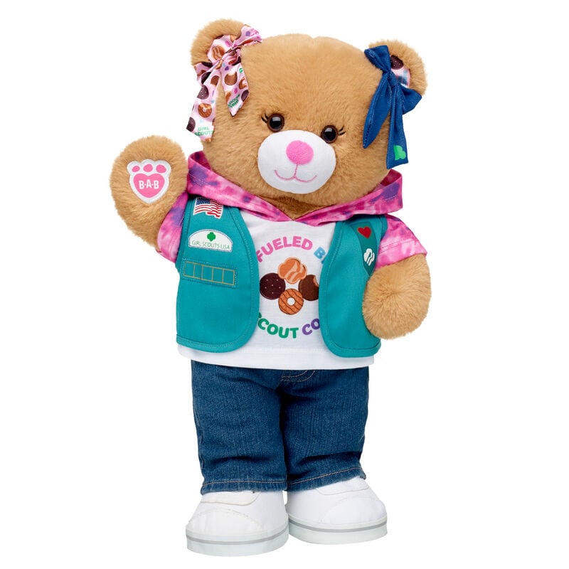 Girl Scout Cookie Teddy Bear Junior Gift Set with Bows by Build-A-Bear