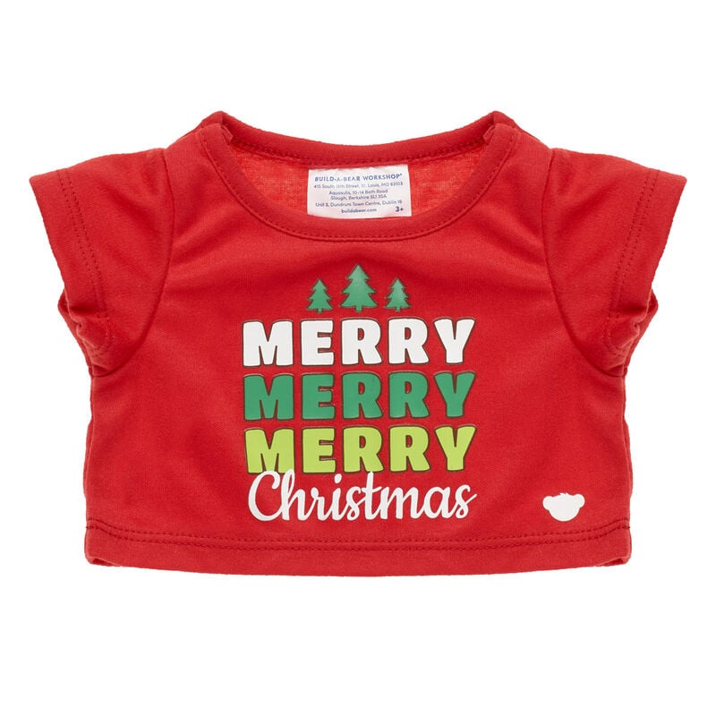 Merry Christmas T-Shirt for Stuffed Animals - Build-A-Bear Workshop®