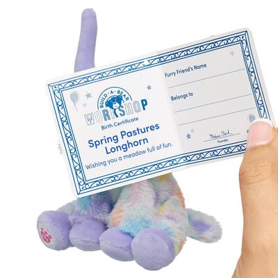 Build-A-Bear Mini Beans&reg; Spring Pastures Longhorn Stuffed Animal