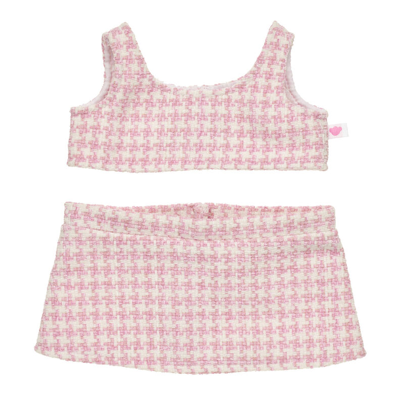 Pink Check Tweed Outfit - Build-A-Bear Workshop®