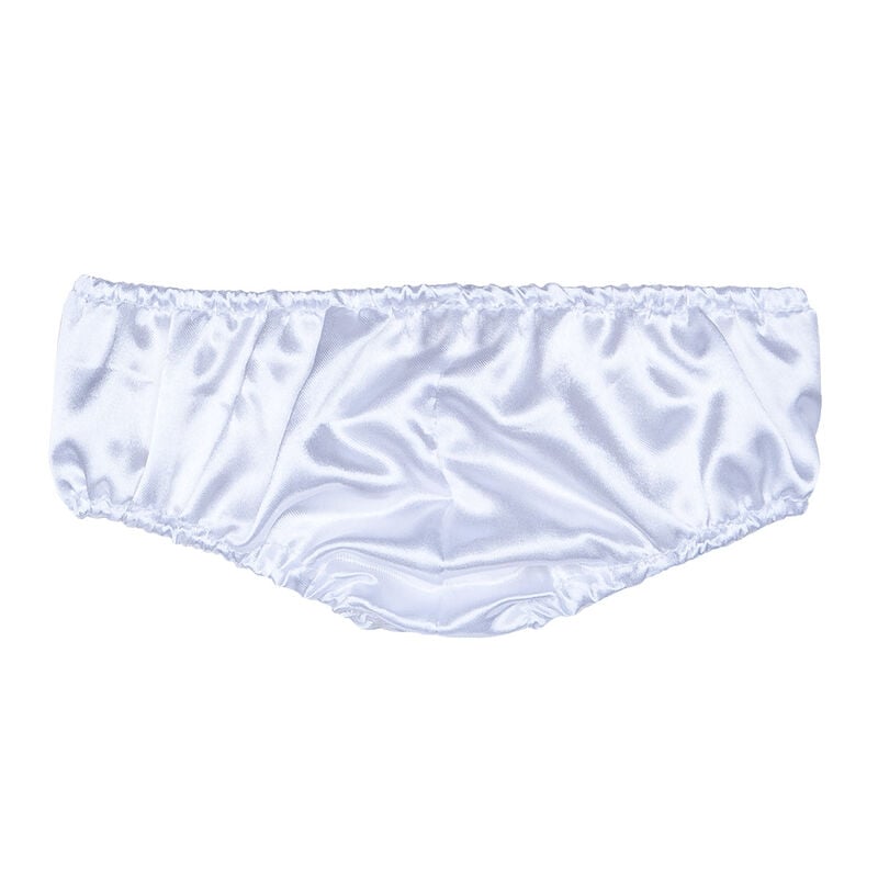 White Satin Panties - Bear Underwear