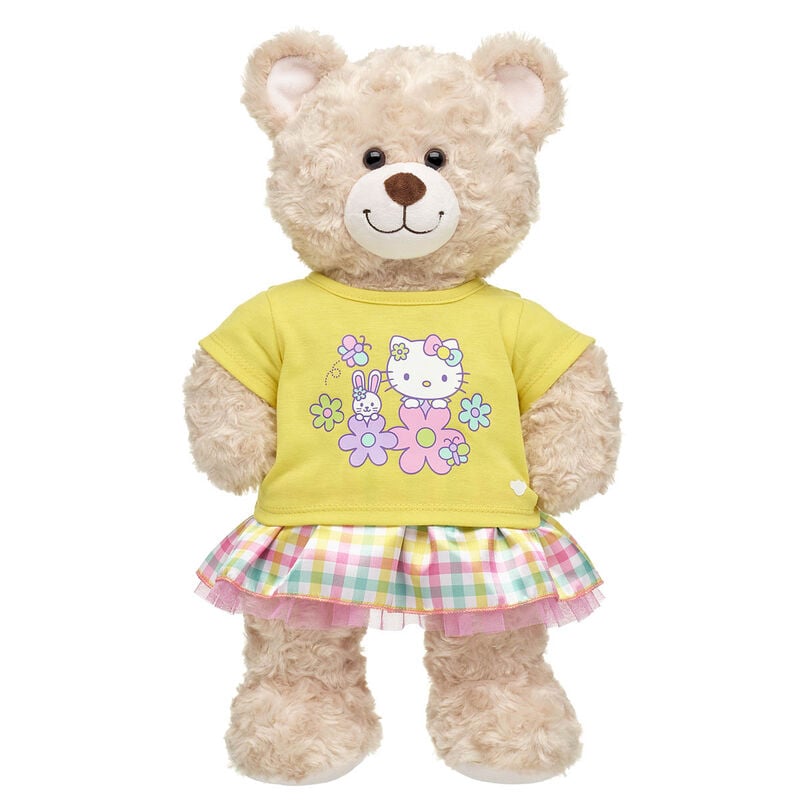 Spring Gingham Hello Kitty® Stuffed Animal Skirt & T-Shirt Set - Build-A-Bear Workshop®