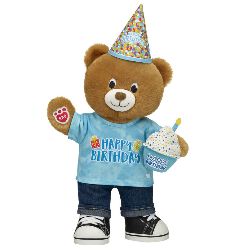 Blue Party Birthday Treat Teddy Bear Gift Set - Build-A-Bear Workshop®