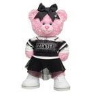 Pink Cuddles Teddy Bear Varsity Spirit All-Star Black Cheer Uniform Gift Set - Build-A-Bear Workshop&reg;