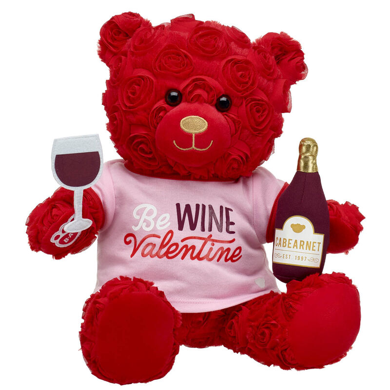 Red Roses Bear "Be Wine Valentine" Gift Set - Build-A-Bear Workshop®