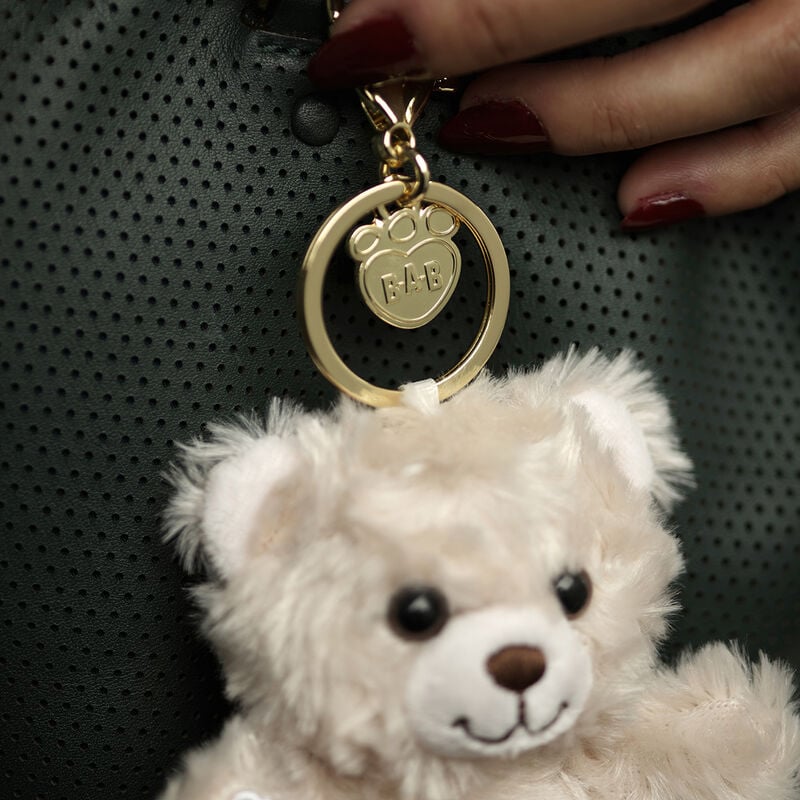 Happy Hugs Teddy Bear Bag Charm plush by Build-A-Bear