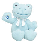 Blue Skies Frog Stuffed Animal with White Gifting Bow 