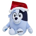 Socks Plush Puppy with Santa Hat