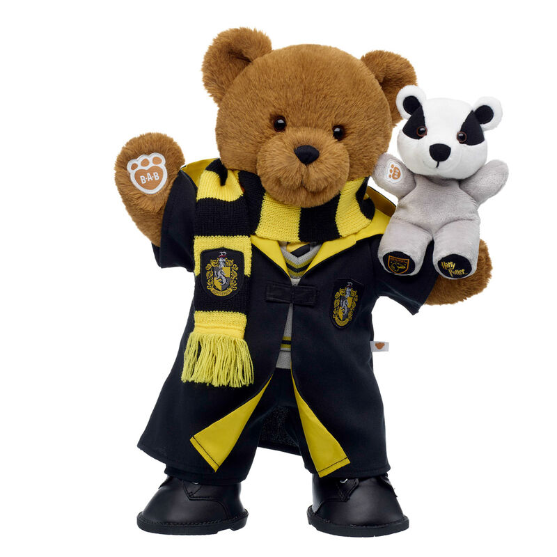 HARRY POTTER Teddy Bear HUFFLEPUFF Mini Beans Gift Set soft toy by Build-A-Bear