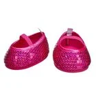 Fuchsia Sequin Flats