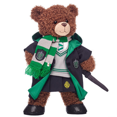 HARRY POTTER™ Teddy Bear Slytherin Gift Bundle with House Robe, Scarf, Hogwarts Skirt & Wand