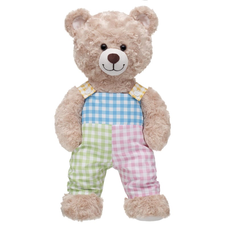 Spring Gingham Overalls by Build-A-Bear