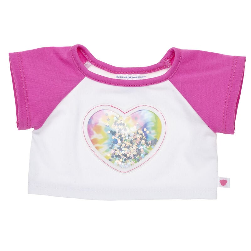 Tie-Dye Sequin Heart T-Shirt | Build-A-Bear