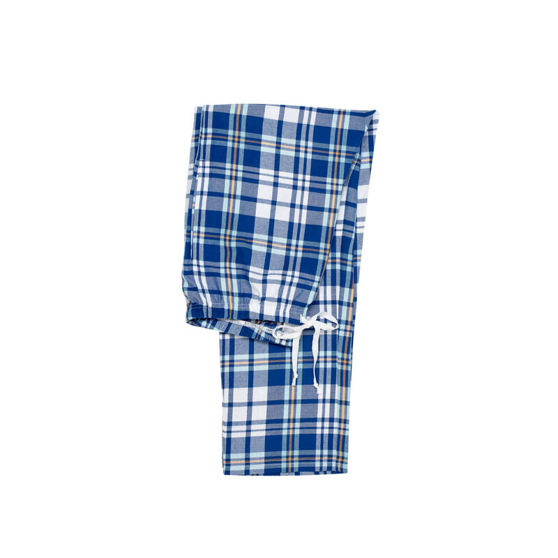 Plaid Pajama Pants - Blue and White – Sorority Intimates