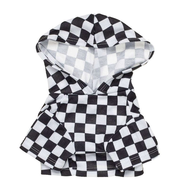 Online Exclusive Black and White Check Hoodie - Build-A-Bear Workshop&reg;