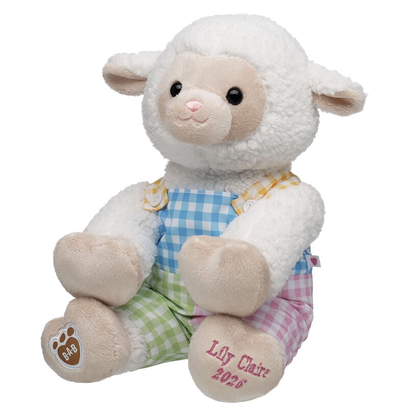 Embroidered Lamb Stuffed Animal Easter Gift Set plush by Build-A-Bear