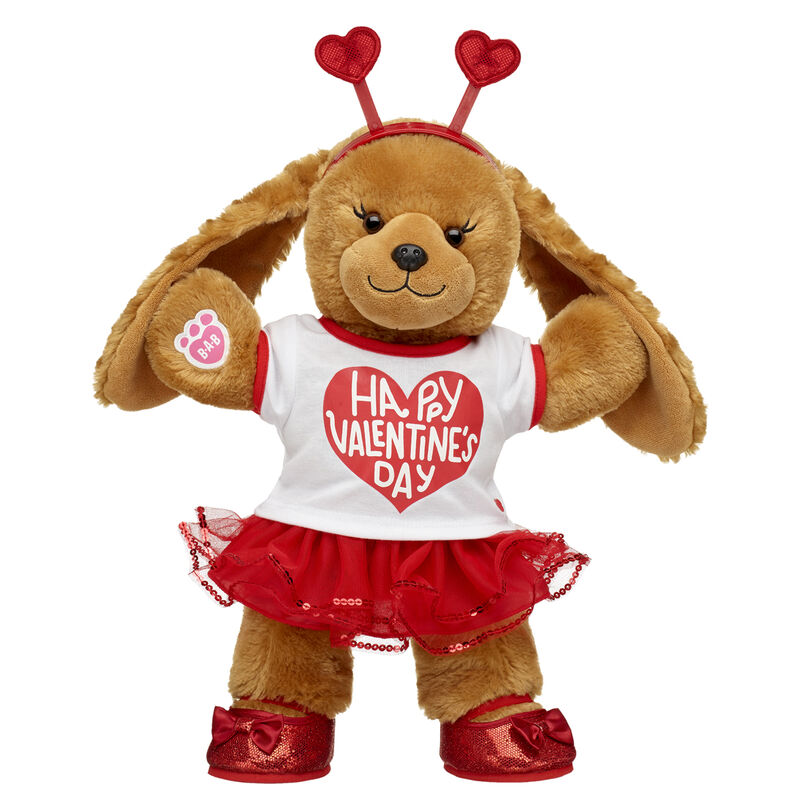 Online Exclusive Barkleigh™ Dog Stuffed Animal Heart Headband Gift Set - Build-A-Bear Workshop®
