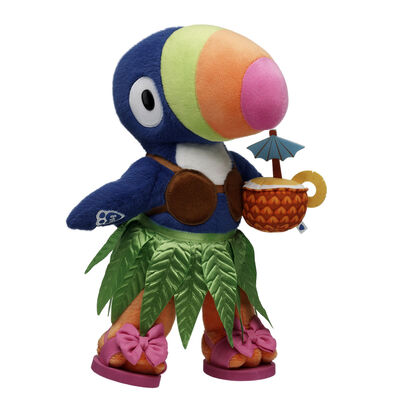 Too Cute Toucan Stuffed Animal Tropical Hula Gift Set