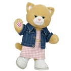 Jennifur Cat Plush Pink Check Tweed Gift Set