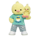 Sunshine Cuddles Chick Stuffed Animal Chick Magnet & Build-A-Bear Mini Beans® Easter Gift Set