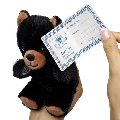 Build-A-Bear Mini Beans&reg; Black Bear Stuffed Animal
